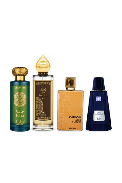 MANASIK Set 4 parfumuri Manasik, Hissa Imperium + Oriental Oud + Oud Amber Go...
