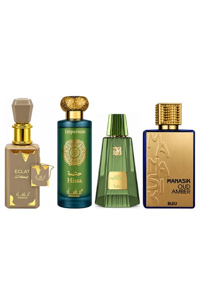 MANASIK Set 4 parfumuri Manasik, Eclat + Hissa Imperium + Lush Pistachio + Ou...