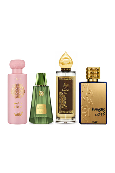 MANASIK Set 4 parfumuri Manasik, Hissa Elara + Lush Pistachio + Oriental Oud ...