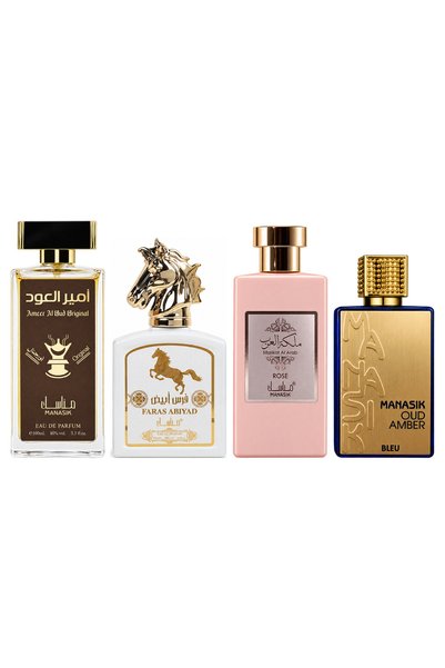MANASIK Set 4 parfumuri Manasik, Ameer al Oud Original + Faras Abiyad + 2 par...