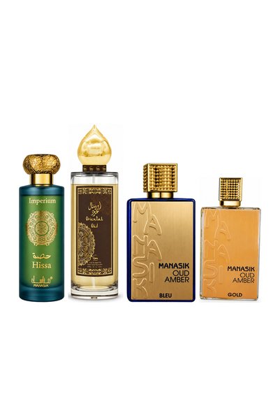 MANASIK Set 4 parfumuri Manasik, Hissa Imperium + Oriental Oud + Oud Amber Bl...