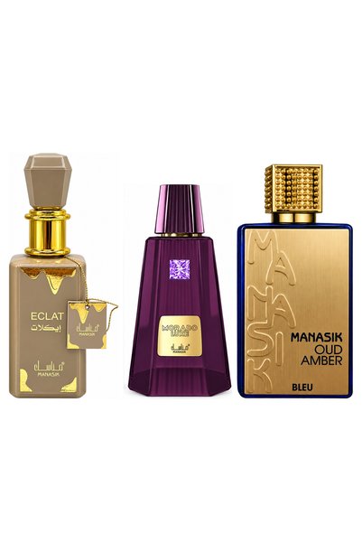 MANASIK Set 3 parfumuri Manasik, Eclat + Morado Luxe + Oud Amber Bleu, EDP, 3...