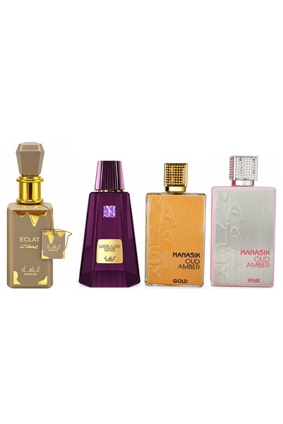 MANASIK Set 4 parfumuri Manasik, Eclat + Morado Luxe + Oud Amber Gold + Oud A...