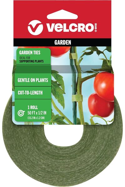 VELCRO Brand VEL-30071-USA روابط الحدائق بلفة واحدة | دعامات النباتات لنمو فع...