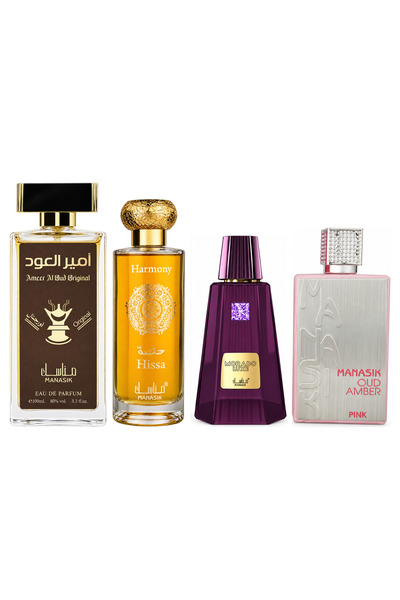 MANASIK Set 4 Manasik, Ameer al Oud Original + Hissa Harmony + Morado Luxe + ...