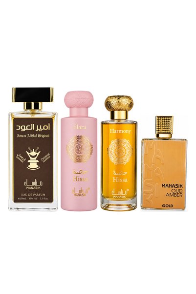 MANASIK Set 4 Manasik, Ameer al Oud Original + Hissa Elara + Hissa Harmony + ...