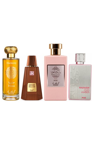 MANASIK Set 4 Manasik, Hissa Harmony + Liquid Blaze + Malikat al Arab Rose + ...