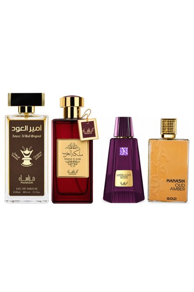 MANASIK Set 4 Manasik, Ameer al Oud Original + Malikat al Arab + Morado Luxe ...
