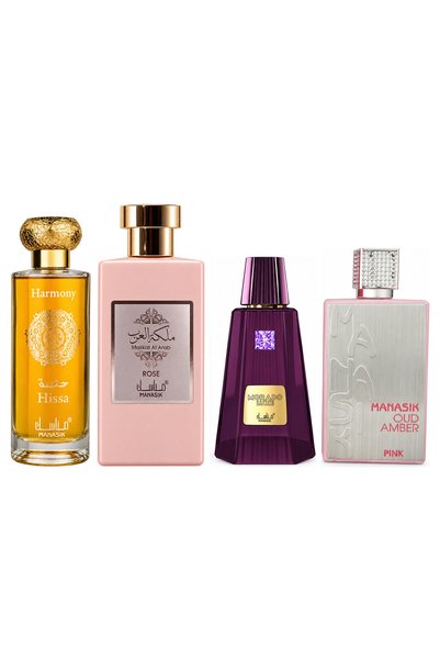 MANASIK Set 4 Manasik, Hissa Harmony + Malikat al Arab Rose + Morado Luxe + O...
