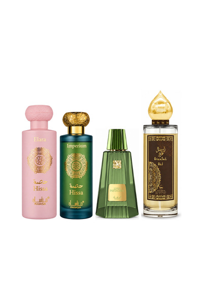 MANASIK Set 4 parfumuri Manasik, Hissa Elara + Hissa Imperium + Lush Pistachi...