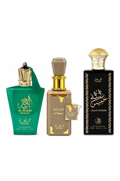 MANASIK Set 3 parfumuri Manasik, Al Baraka Pistachio + Eclat + Lailat Khamis,...