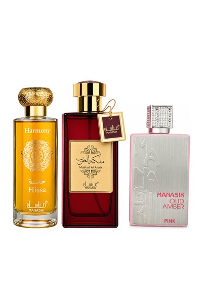 MANASIK Set 3 parfumuri Manasik, Hissa Harmony + Malikat al Arab + Oud Amber ...