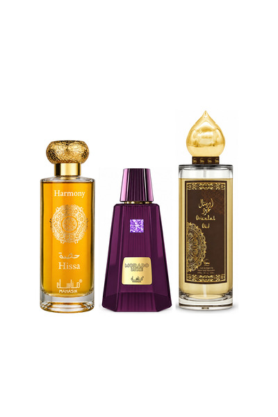 MANASIK Set 3 parfumuri Manasik, Hissa Harmony + Morado Luxe + Oriental Oud, ...