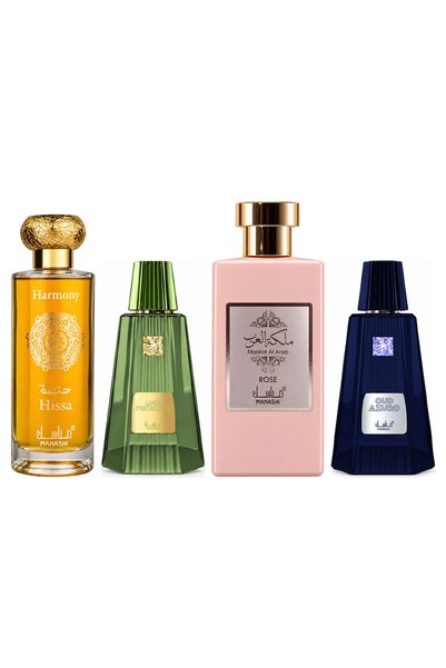 MANASIK Set 4 Manasik, Hissa Harmony + Lush Pistachio + Malikat al Arab Rose ...
