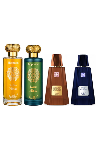 MANASIK Set 4 parfumuri Manasik, Hissa Harmony + Hissa Imperium + Liquid Blaz...