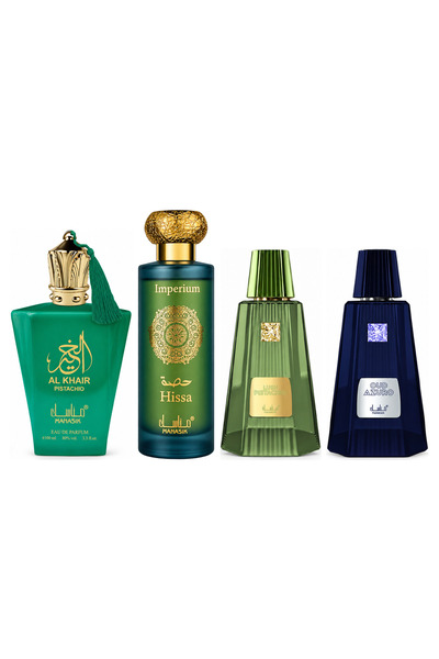MANASIK Set 4 Manasik, Al Baraka Pistachio + Hissa Imperium + Lush Pistachio ...