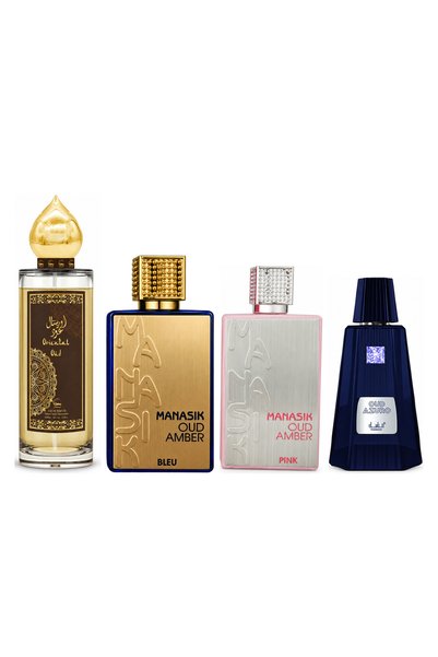MANASIK Set 4 parfumuri Manasik, Oriental Oud + Oud Amber Bleu + Oud Amber Pi...