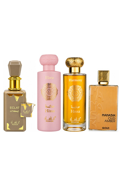 MANASIK Set 4 parfumuri Manasik, Eclat + Hissa Elara + Hissa Harmony + Oud Am...