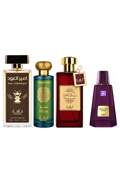 MANASIK Set 4 Manasik, Ameer al Oud Original + Hissa Imperium + Malikat al Ar...