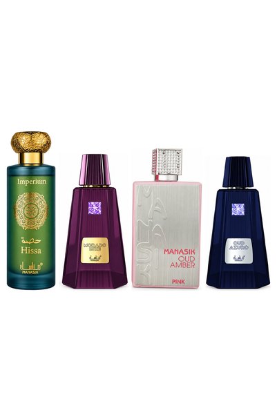 MANASIK Set 4 parfumuri Manasik, Hissa Imperium + Morado Luxe + Oud Amber Pin...