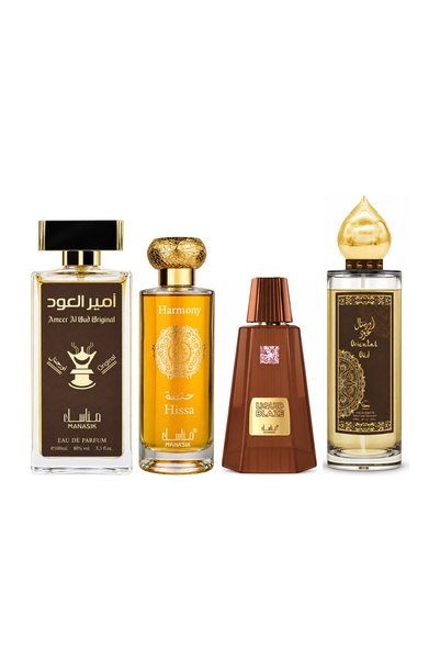 MANASIK Set 4 Manasik, Ameer al Oud Original + Hissa Harmony + Liquid Blaze +...