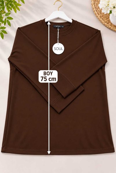 Soul Tunik Tesettür Tunik l Yumuşak Dokulu Sade Basıc Model