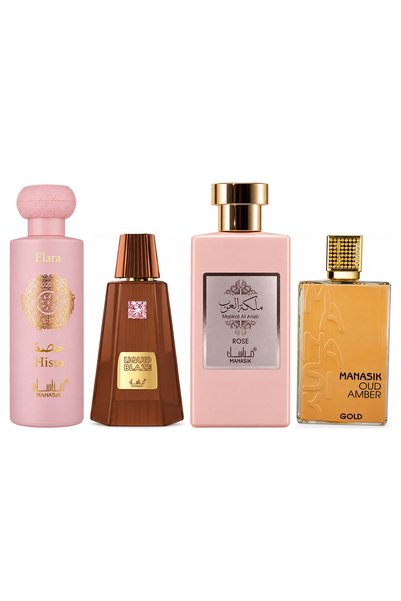 MANASIK Set 4 Manasik, Hissa Elara + Liquid Blaze + Malikat al Arab Rose + Ou...