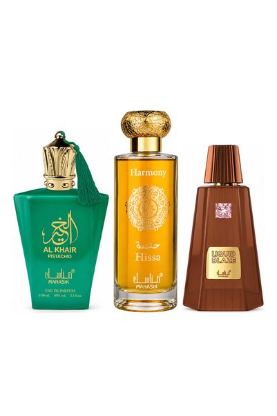 MANASIK Set 3 parfumuri Manasik, Al Baraka Pistachio + Hissa Harmony + Liquid...
