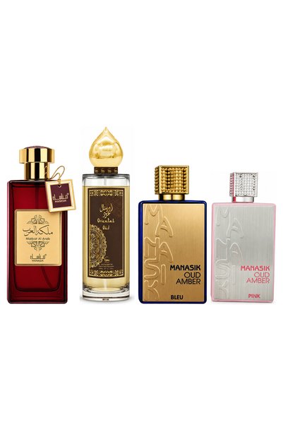 MANASIK Set 4 Manasik, Malikat al Arab + Oriental Oud + Oud Amber Bleu + Oud ...