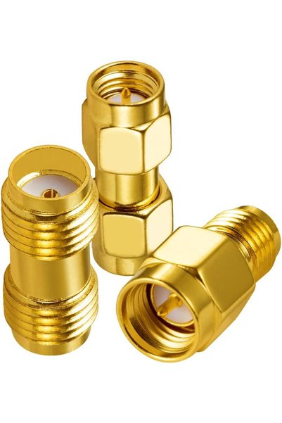 Vecys طقم محولات SMA - 3 أنواع: ذكر، أنثى، ذكر إلى أنثى - محول هوائي لكابلات ...