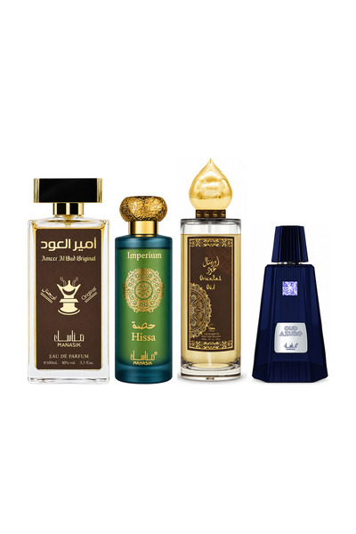 MANASIK Set 4 Manasik, Ameer al Oud Original + Hissa Imperium + Oriental Oud ...
