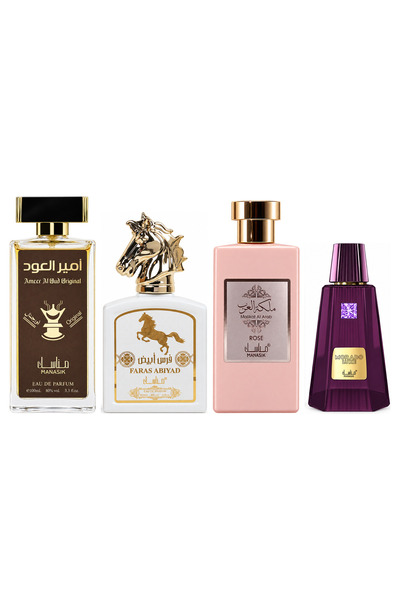 MANASIK Set 4 Manasik, Ameer al Oud Original + Faras Abiyad + Malikat al Arab...