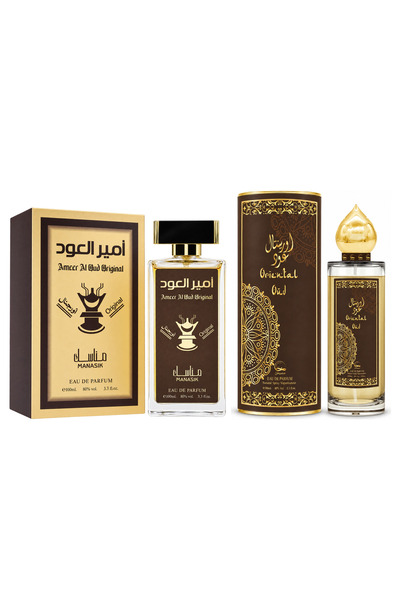 MANASIK Set 2 parfumuri Manasik, Ameer al Oud Original + Oriental Oud, EDP, 2...