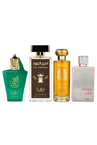 MANASIK Set 4 parfumuri Manasik, Al Baraka Pistachio + Ameer al Oud Original ...