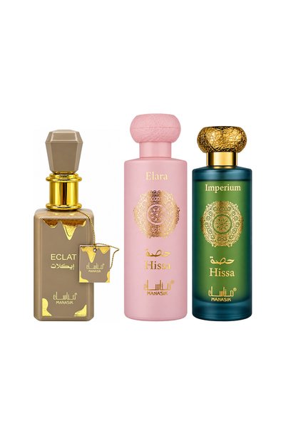 MANASIK Set 3 parfumuri Manasik, Eclat + Hissa Elara + Hissa Imperium, EDP, 3...