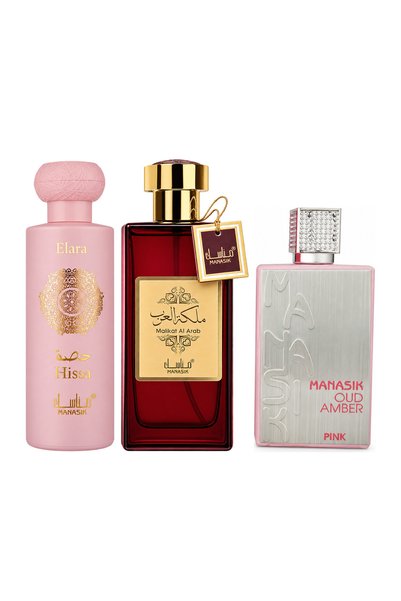 MANASIK Set 3 parfumuri Manasik, Hissa Elara + Malikat al Arab + Oud Amber Pi...
