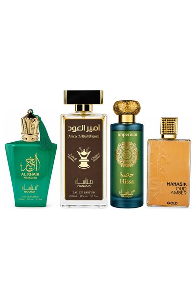 MANASIK Set 4 parfumuri Manasik, Al Baraka Pistachio + Ameer al Oud Original ...