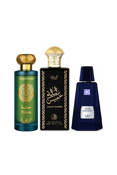 MANASIK Set 3 parfumuri Manasik, Hissa Imperium + Lailat Khamis + Oud Azuro, ...