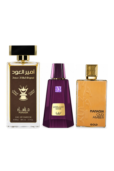 MANASIK Set 3 parfumuri Manasik, Ameer al Oud Original + Morado Luxe + Oud Am...