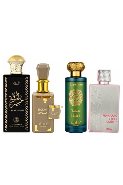 MANASIK Set 4 parfumuri Manasik, Lailat Khamis + Eclat + Hissa Imperium + Oud...