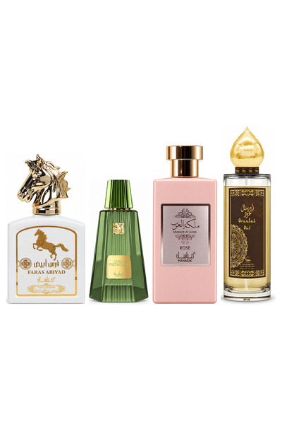 MANASIK Set 4 Manasik, Faras Abiyad + Lush Pistachio + Malikat al Arab Rose +...