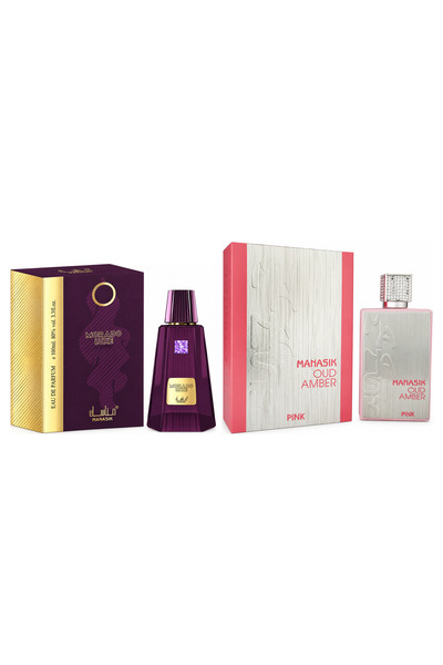MANASIK Set 2 parfumuri Manasik, Morado Luxe + Oud Amber Pink, EDP, 2 x 100 ml