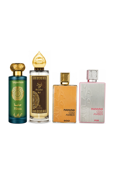 MANASIK Set 4 parfumuri Manasik, Hissa Imperium + Oriental Oud + Oud Amber Go...