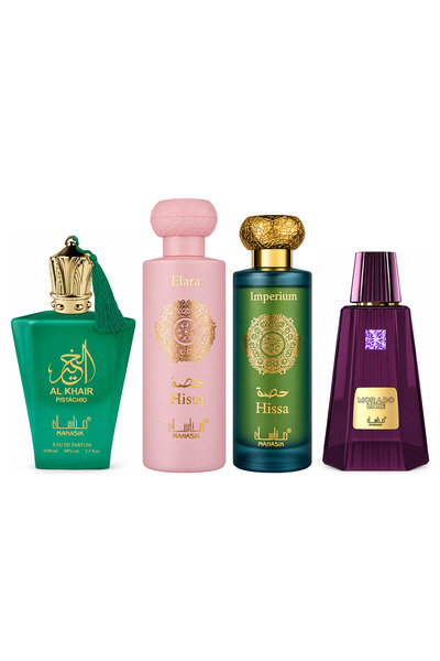 MANASIK Set 4 Manasik, Al Baraka Pistachio + Hissa Elara + Hissa Imperium + M...