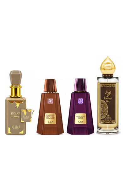 MANASIK Set 4 parfumuri Manasik, Eclat + Liquid Blaze + Morado Luxe + Orienta...