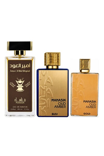 MANASIK Set 3 parfumuri Manasik, Ameer al Oud Original + Oud Amber Bleu + Oud...
