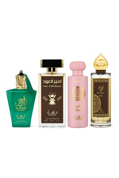 MANASIK Set 4 Manasik, Al Baraka Pistachio + Ameer al Oud Original + Hissa El...