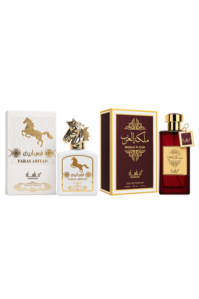 MANASIK Set 2 parfumuri Manasik, Faras Abiyad + Malikat al Arab, EDP, 2 x 100 ml