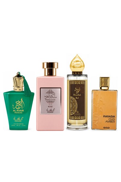 MANASIK Set 4 parfumuri Manasik, Al Baraka Pistachio + Malikat al Arab Rose +...