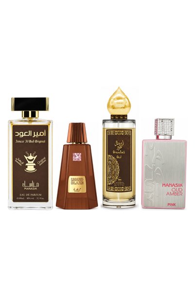 MANASIK Set 4 Manasik, Ameer al Oud Original + Liquid Blaze + Oriental Oud + ...